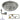 19" Round Drop-In Pan with AWEIS System (12" Fire Pit Ring) - Natural Gas
