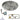 25" Round Drop-In Pan with AWEIS System (18" Fire Pit Ring) - Natural Gas