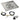 30" Square Stainless Steel Drop-In Pan with Spark Ignition Kit (18" Fire Pit Ring) - Natural Gas
