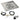 36" Square Stainless Steel Drop-In Pan with Spark Ignition Kit (24" Fire Pit Ring) - Natural Gas
